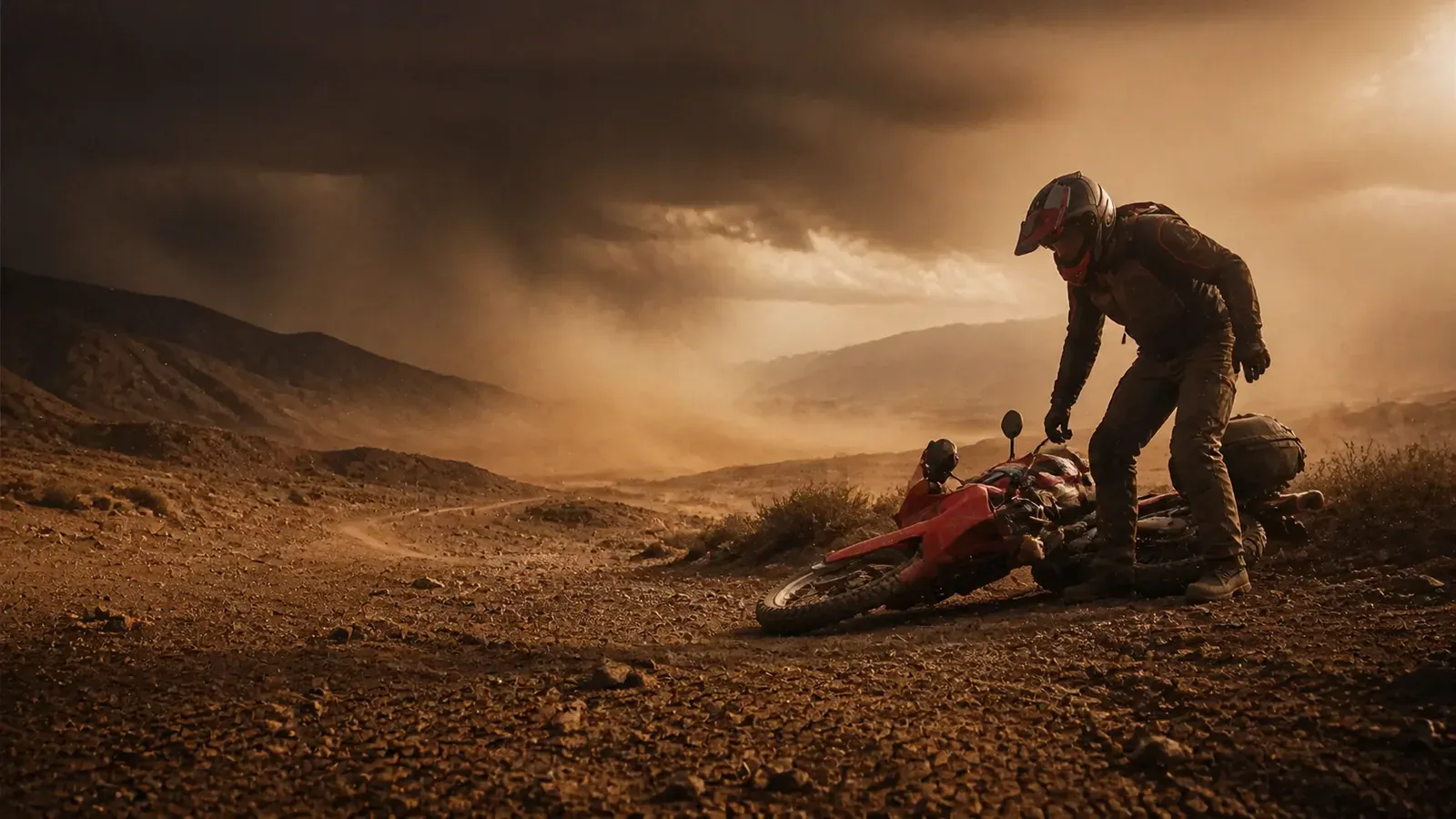 Dolmen de Soto by Motorcycle